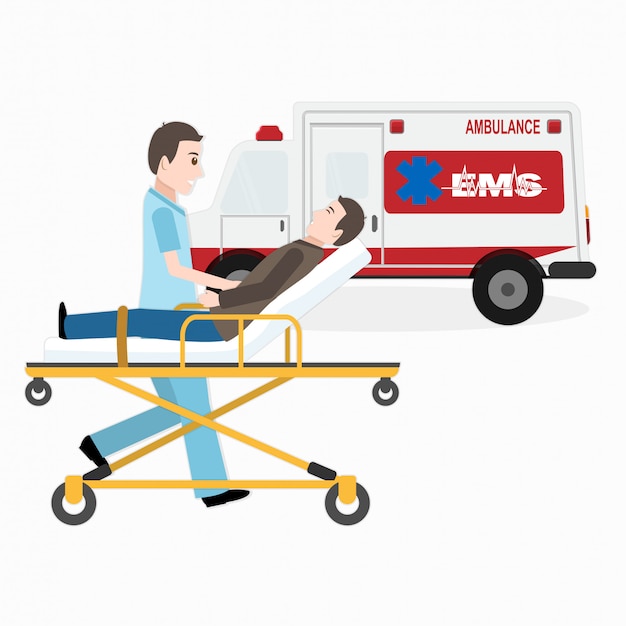 Vector emergency medical services, rescue medical