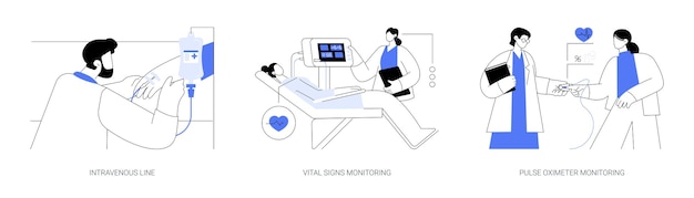 Illustrazioni vettoriali astratte del concetto di pronto soccorso