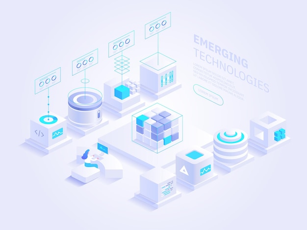 Emerging technologies and Digital innovation concept