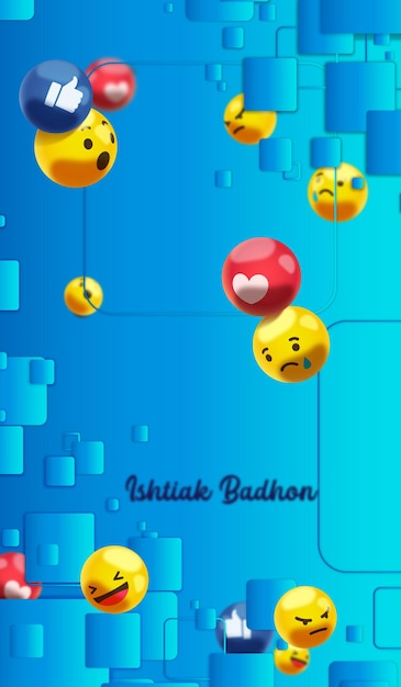 Vector emoji background