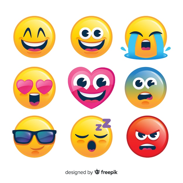 Vettore collezione emoji