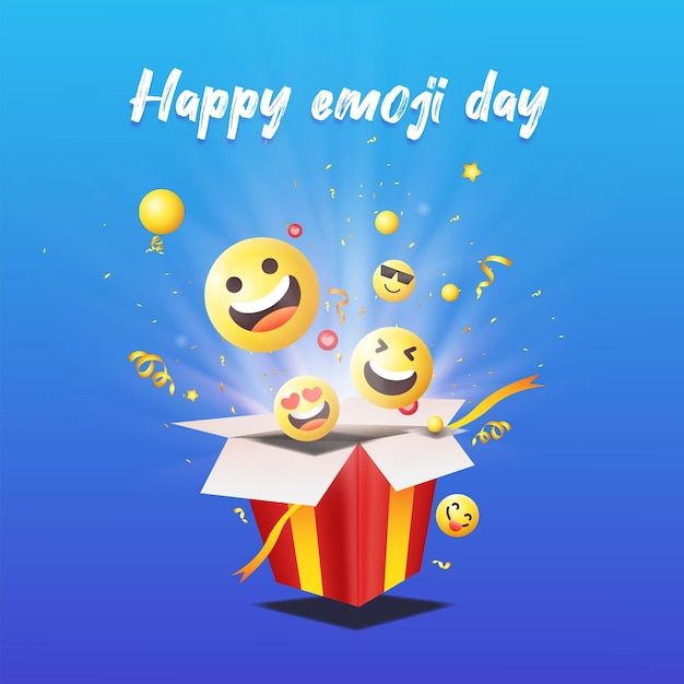 Emoji day vector