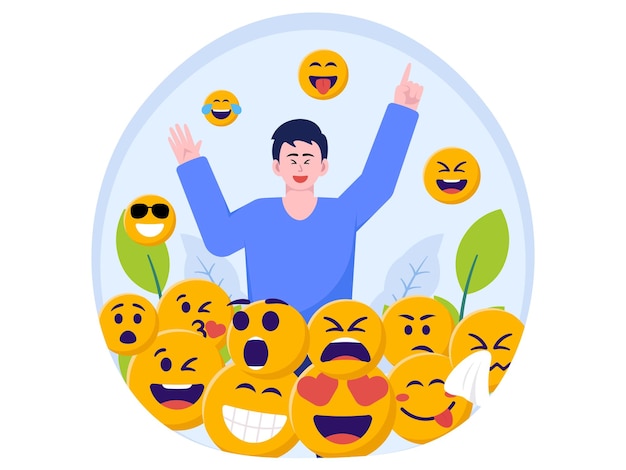 Emoji Expressions Illustration