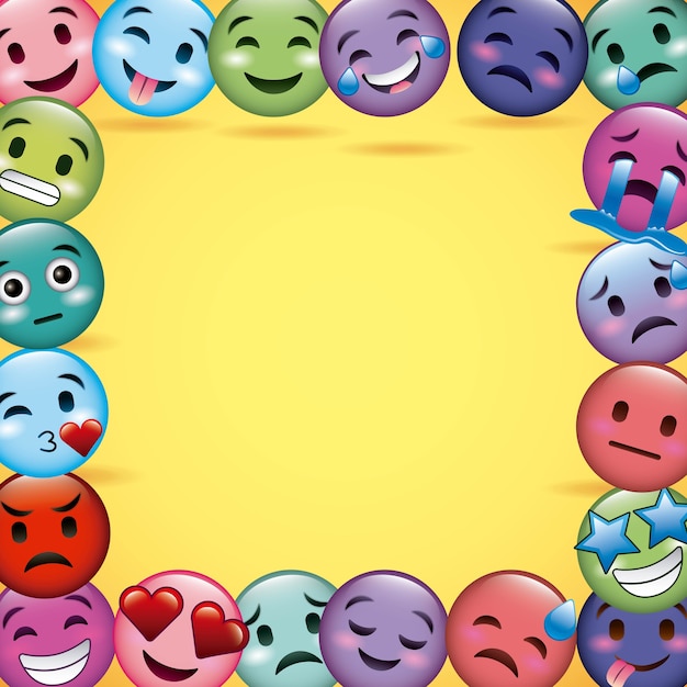 Emoji lacht kader
