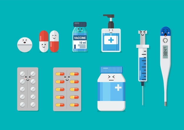 Emoji medical healthcare elements