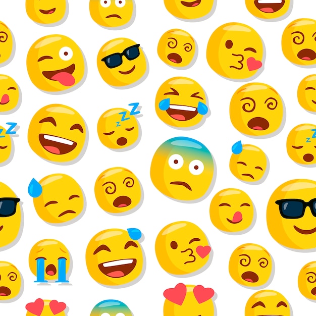 Vector emoji pattern