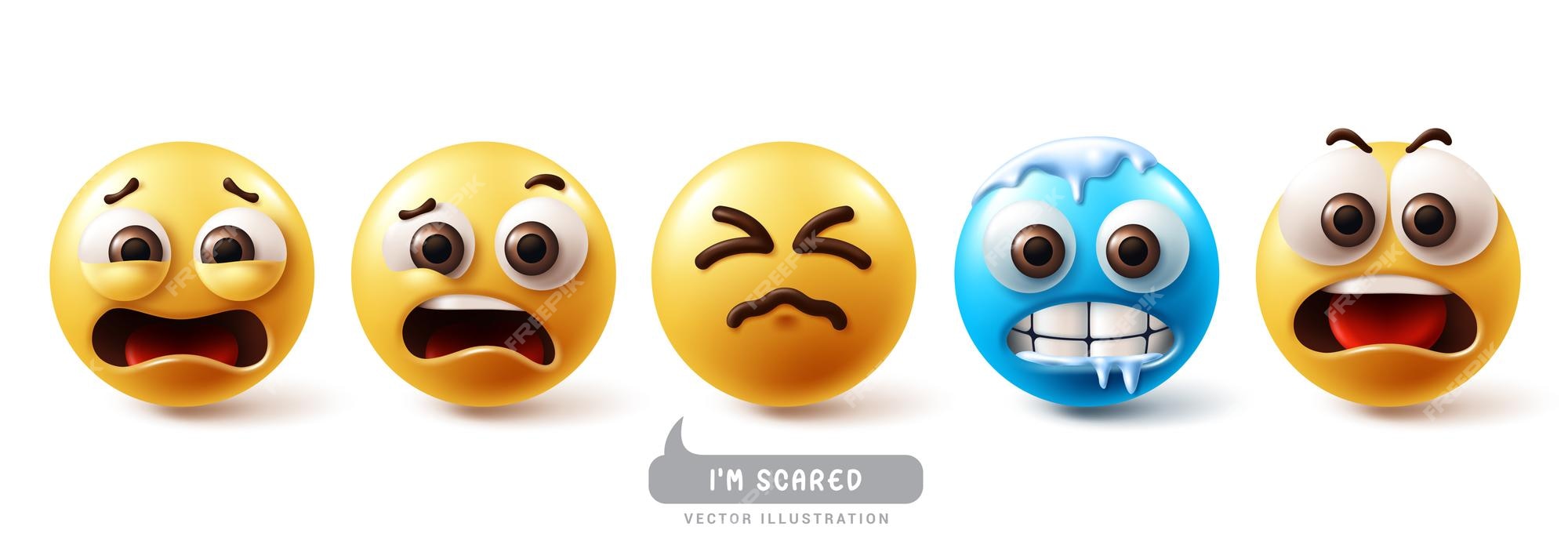 Afraid Emoji Vector Images (over 800)