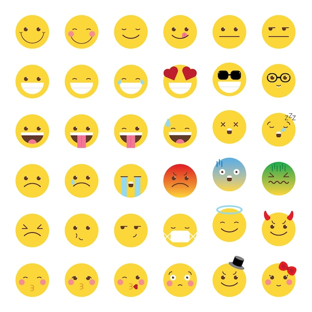 Vector emoji smiley emoticon