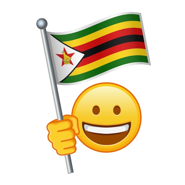 Emoji with zimbabwe flag large size of yellow emoji smile