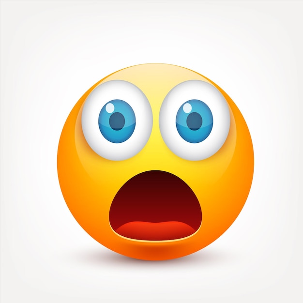emoji yellow face with emotions realistic emoji sad or happy angry emoticon mood cartoon character