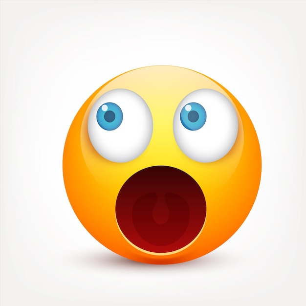 emoji yellow face with emotions realistic emoji sad or happy angry emoticon mood cartoon character