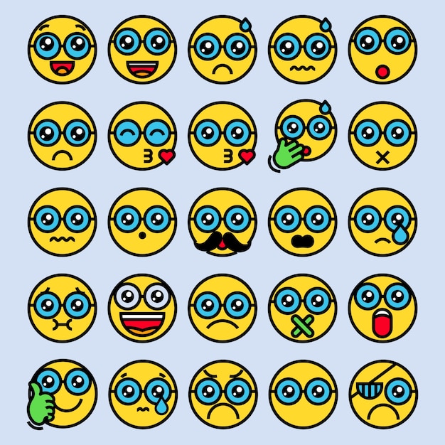 Emojis set