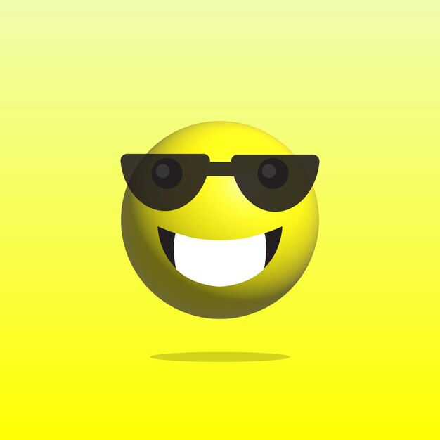 Vector emoticon cartoon 3d