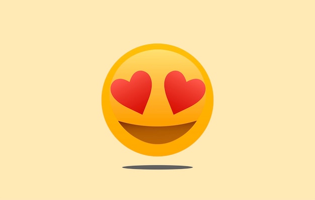 Emoticon lachend gezicht Liefdessymbool