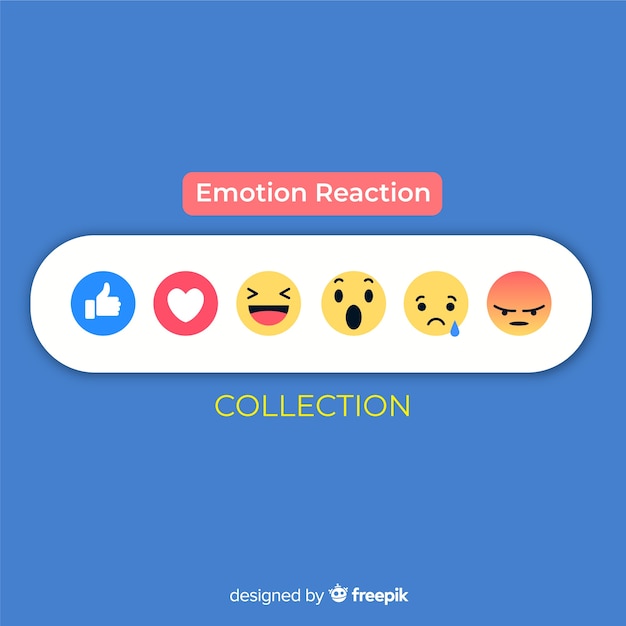 Vector emoticon-reactieverzameling