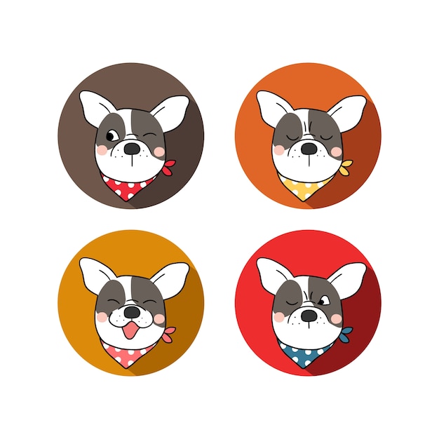 Vector emotion cute dog