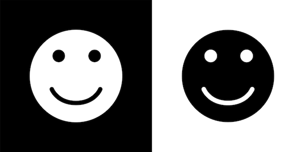 Emotion faces Smile and happy face Set icon smile emoji