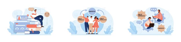 Эмоциональный интеллект устанавливает эмоциональный баланс и контроль навыка eq развитие характера с глубоким