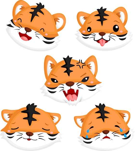 Emotional Tiger Faces