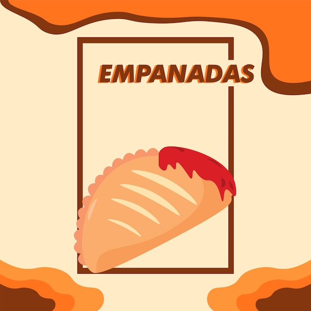 empanadas argentinië ontwerp spandoek poster