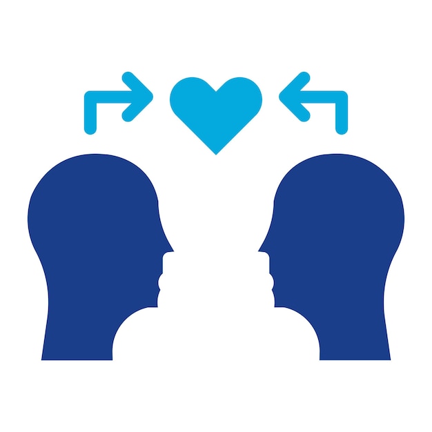 Empathie vlakke afbeelding