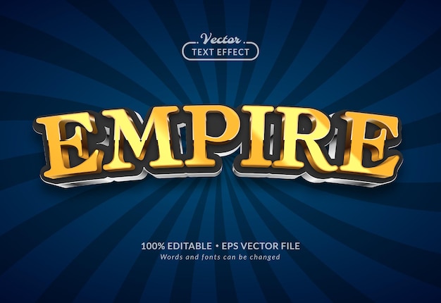 Empire Editable Text Effect