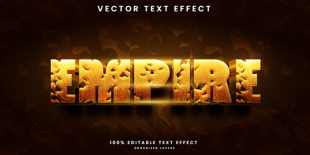 Empire style editable text effect