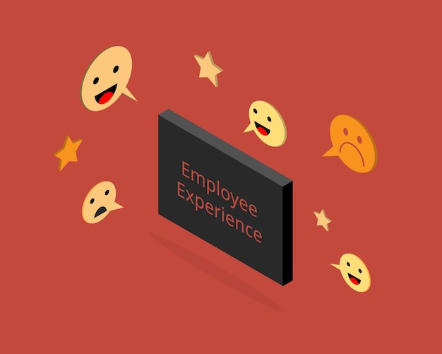 employee experience banner to shoe employee satisfaction at work