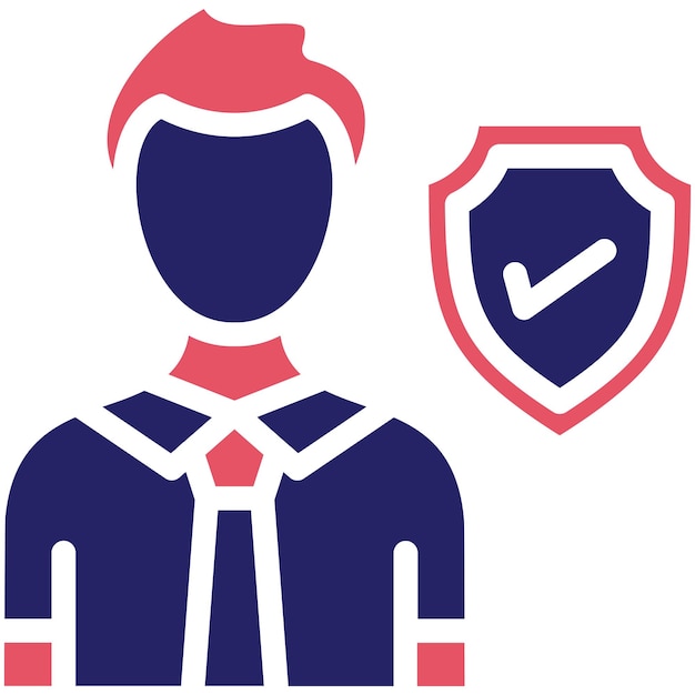 Employee Insurance vector icoontje illustratie van Business en Office icoonset