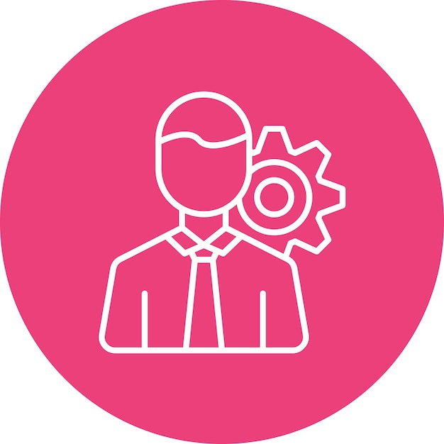 Vector employee management icon vector image can be used for project management