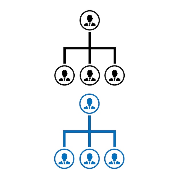 Employee tree icons