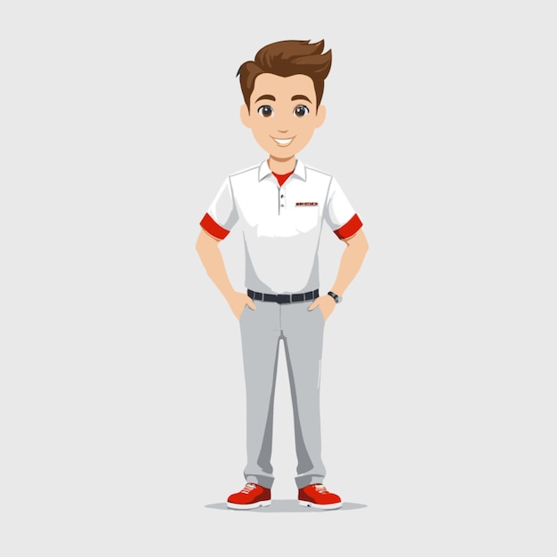 Employee vector on white background