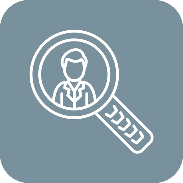 Employees Search icon vector image Can be used for Human Resource