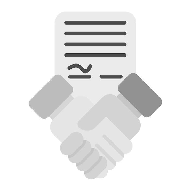 Vector employment contract icoon vector afbeelding kan worden gebruikt voor human resources