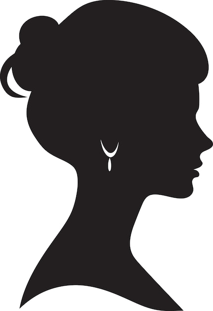 Silhouette vettoriale di donne affascinanti movimenti intriganti illustrazione vettoriale