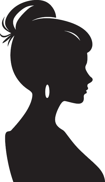 Vector empowered expressions vrouwen vector silhouetteintricate beauty vector illustratie