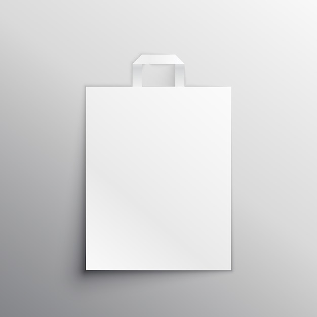 Vector empty bag mockup