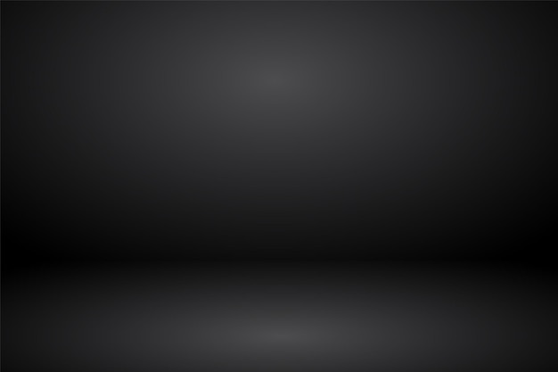 Vector empty black gray studio abstract background with spotlight effect product showcase backdrop