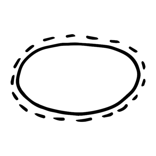 ベクトル 落書きスタイルで空の空白の吹き出し