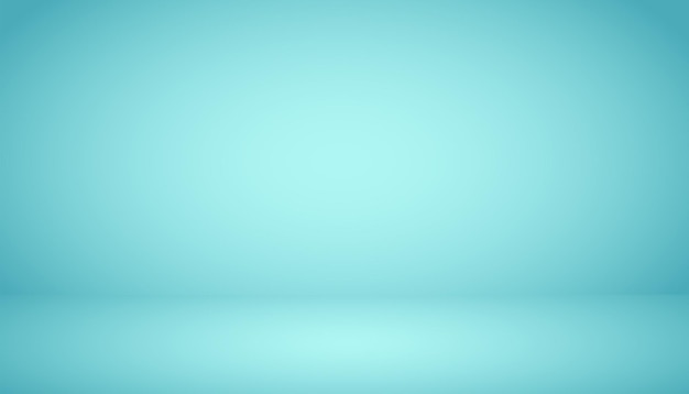 Vector empty blue studio room background