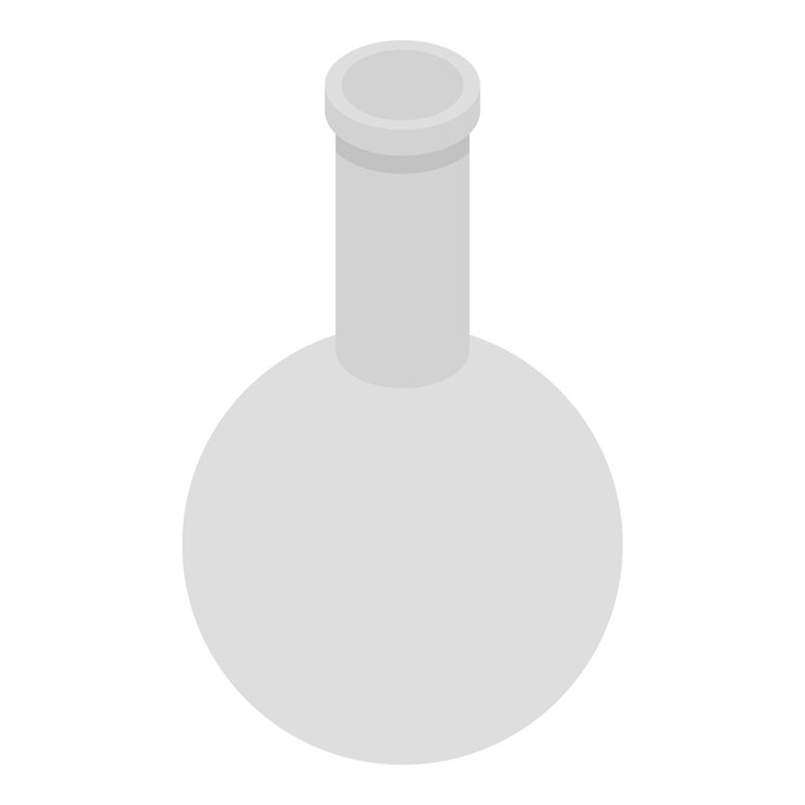 Vector empty chemical pot icon isometric of empty chemical pot vector icon for web design isolated on white background