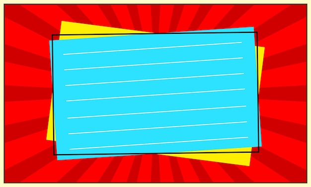 Vector empty comic frame background