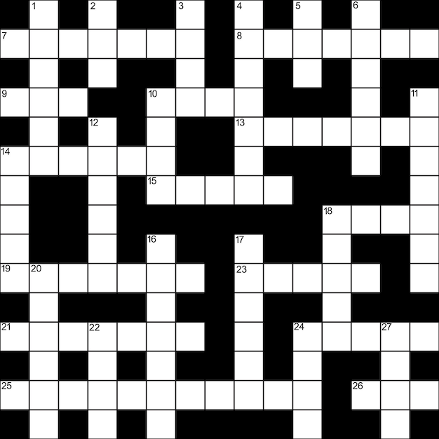 Empty Crossword Grid Background Card Vector