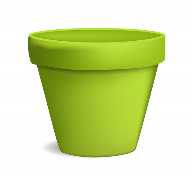 Empty flowerpot  illustration