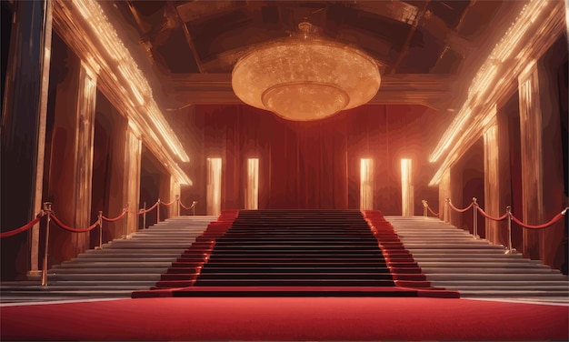 Vector empty hall in the city of china empty hall in the city of china 3d cg rendering of hall
