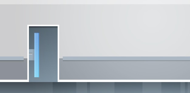 Пустой больничный коридор без людей и открытое пространство современные больничные палаты дизайн интерьера коридора