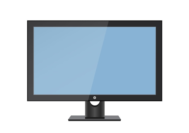 Vector empty lcd screen, plasma displays or tv for your monitor design