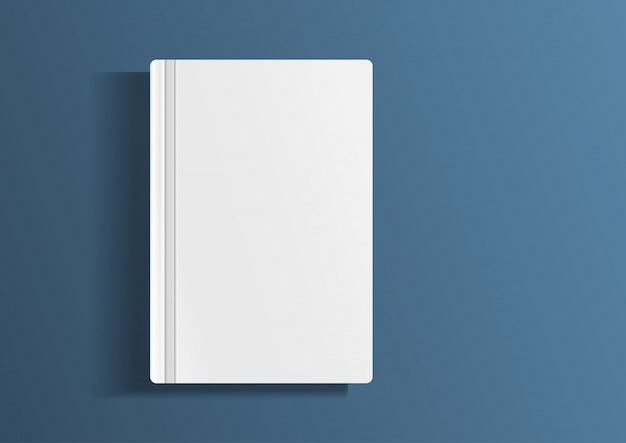 Empty magazine, album or book template.