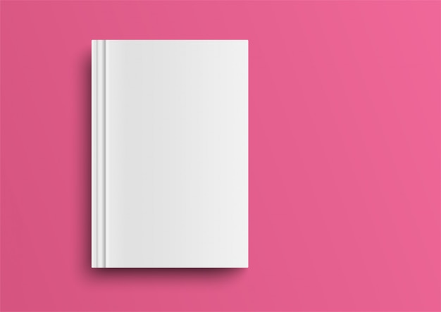 Empty magazine, album or book template.