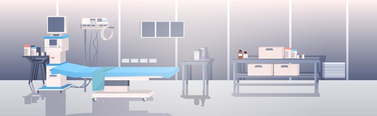 Vector empty modern clinic